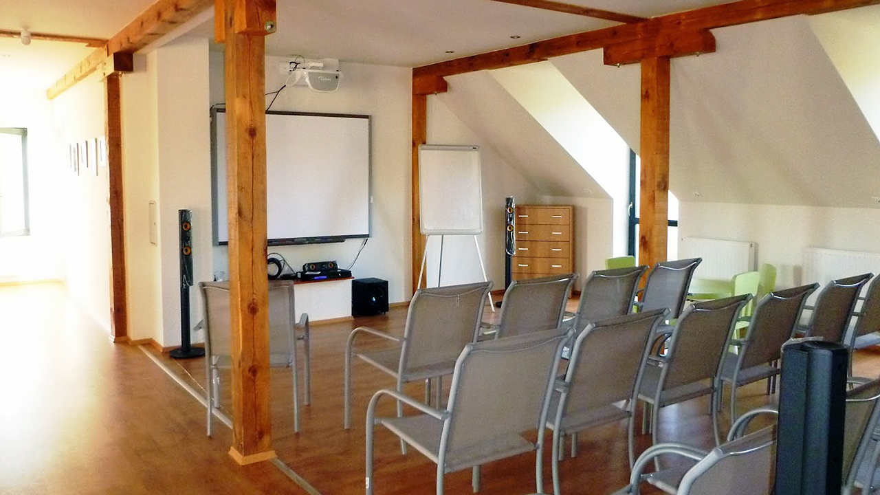 A másik közösségi terünk, a moziterem, ahol többnyire nem lesz ennyire világos...